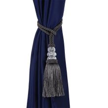 Load image into Gallery viewer, New Crystal Beaded Tassel Curtain Tieback Decorative Curtain Tie Home Decor Cord for Curtains Buckle Rope Room Accessories European Style High-Grade Curtains Tieback Rope Tassel Holdbacks 50cm