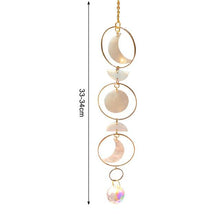 Load image into Gallery viewer, New Crystal Guardian Angel Wing Sun-catcher Car Charm For Rear View Mirror Clear Window Rainbow Maker Collection With Crystal Wind Chimes For Home Garden Hanging Decoration Photography Prop