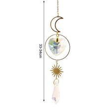 Load image into Gallery viewer, New Crystal Guardian Angel Wing Sun-catcher Car Charm For Rear View Mirror Clear Window Rainbow Maker Collection With Crystal Wind Chimes For Home Garden Hanging Decoration Photography Prop