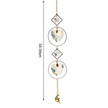 Load image into Gallery viewer, New Crystal Guardian Angel Wing Sun-catcher Car Charm For Rear View Mirror Clear Window Rainbow Maker Collection With Crystal Wind Chimes For Home Garden Hanging Decoration Photography Prop