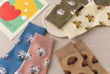 Load image into Gallery viewer, New Cute Cartoon Dog Middle Tube Socks Creative Female Socks Warm Socks Teddy Pomeranian Cotton Socks Stylish Unisex Short Ankle Socks For Men And Women