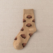 Load image into Gallery viewer, New Cute Cartoon Dog Middle Tube Socks Creative Female Socks Warm Socks Teddy Pomeranian Cotton Socks Stylish Unisex Short Ankle Socks For Men And Women