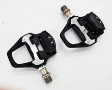 Load image into Gallery viewer, New Cycling Road Bike Bicycle Self Locking Pedals Ultralight Nylon 2 Sealed Bearing Bicycle Pedal Bike Road Bike Pedals Cleats Set Bicycle Platform Pedals Clipless Pedals For Indoor Fitness Spin Bike