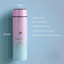 Load image into Gallery viewer, 500ML Smart Thermos Water Bottle Led Digital Temperature Display Stainless Steel Coffee Thermal Mugs Intelligent Insulation Cups