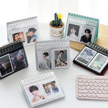 Load image into Gallery viewer, New Desktop Mini Standing Polaroid Photo Album Scrapbooking Photocards album for cards stamps Photo Frame Instar Tabletop Flip Calendar Photo Album Gifts For Everyone