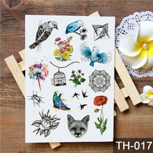 Load image into Gallery viewer, New Different Animals Waterproof Temporary Sticker Tattoo Cute Little Colorful Children Tattoos