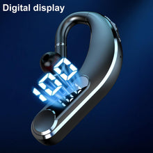 Load image into Gallery viewer, New Digital Display Wireless Single Ear Headset Bluetooth-compatible Earphone 5.2 Long Standby Time LED Power Digital Display Earphone Elegant Design Improved Comfort Long Range Wireless Hands Free Earphone For Drivers Canceling Headphones For Business