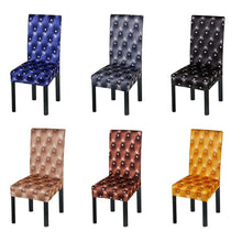 Load image into Gallery viewer, New Elastic Spandex Fibre Chair Cover For Wedding Banquet Hotel Antifouling Fiber Standard Office European Stretch Spandex Removable Washable Dining Chair Protector Slipcovers for Hotel Dining Room Ceremony Banquet Wedding Party