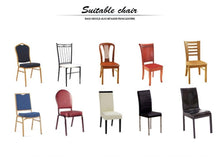 Load image into Gallery viewer, New Elastic Spandex Fibre Chair Cover For Wedding Banquet Hotel Antifouling Fiber Standard Office European Stretch Spandex Removable Washable Dining Chair Protector Slipcovers for Hotel Dining Room Ceremony Banquet Wedding Party