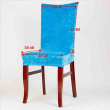 Load image into Gallery viewer, New Elastic Spandex Fibre Chair Cover For Wedding Banquet Hotel Antifouling Fiber Standard Office European Stretch Spandex Removable Washable Dining Chair Protector Slipcovers for Hotel Dining Room Ceremony Banquet Wedding Party