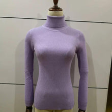 Load image into Gallery viewer, New Elegance Autumn/Winter Knitted Jumper Tops Turtleneck Pullovers Casual Sweaters Women Shirt Long Sleeve Tight Sweater Girls