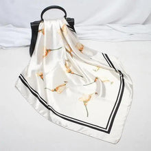 Load image into Gallery viewer, New Elegance Fashionable Scarves for Women Shawl Print Silk Satin Hijab Scarf Female Bandana 90*90cm Luxury Square Shawls Scarfs For Ladies