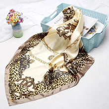 Load image into Gallery viewer, New Elegance Fashionable Scarves for Women Shawl Print Silk Satin Hijab Scarf Female Bandana 90*90cm Luxury Square Shawls Scarfs For Ladies