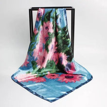 Load image into Gallery viewer, New Elegance Fashionable Scarves for Women Shawl Print Silk Satin Hijab Scarf Female Bandana 90*90cm Luxury Square Shawls Scarfs For Ladies