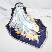 Load image into Gallery viewer, New Elegance Fashionable Scarves for Women Shawl Print Silk Satin Hijab Scarf Female Bandana 90*90cm Luxury Square Shawls Scarfs For Ladies