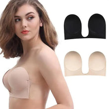 Load image into Gallery viewer, New Elegance Invisible Push Up Bra Strapless Bras Dress Wedding Party Sticky Self-adhesive Silicone Brassiere Breathable Deep U Bra Underwear