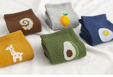 Load image into Gallery viewer, New Elegant Fruit Printed Breathable Cotton Socks Happy Funny Unisex Socks Candy Colors Harajuku Casual Cotton Crew Socks For Men And Women