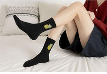Load image into Gallery viewer, New Elegant Fruit Printed Breathable Cotton Socks Happy Funny Unisex Socks Candy Colors Harajuku Casual Cotton Crew Socks For Men And Women