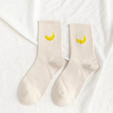 Load image into Gallery viewer, New Elegant Fruit Printed Breathable Cotton Socks Happy Funny Unisex Socks Candy Colors Harajuku Casual Cotton Crew Socks For Men And Women