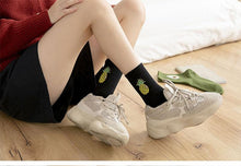 Load image into Gallery viewer, New Elegant Fruit Printed Breathable Cotton Socks Happy Funny Unisex Socks Candy Colors Harajuku Casual Cotton Crew Socks For Men And Women