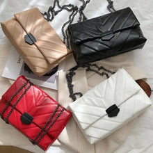 Load image into Gallery viewer, New Famous Casual Chain Crossbody Bags For Women Fashion Simple Shoulder Bag, Designer Handbags PU Leather Messenger Bags For Ladies