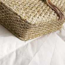 Load image into Gallery viewer, New Famous Mulit Style Straw+leather Handba For Women And Girls New Fashion Summer Bag Handmade Woven Beach Circle Shoulder Bag