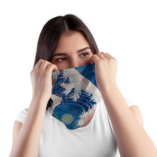 Load image into Gallery viewer, New Fashion 3D Printed Oil Painting Art Neck Scarf Women Soft Face Bandana Sunflower Night Hijab Scarf Face Mask Reusable Washable Cloth Bandanas Women Men Neck Gaiter Cover Turban Multipurpose Balaclava Elastic UV Face Shields for Women