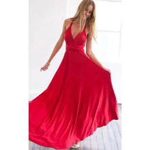 Load image into Gallery viewer, New Fashion Boho Women Multiway Wrap Convertible Maxi Club Red Dress Bandage Long Dress Party Dresses For Women
