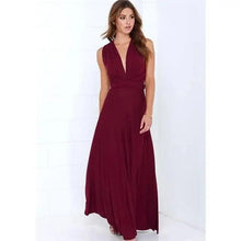Load image into Gallery viewer, New Fashion Boho Women Multiway Wrap Convertible Maxi Club Red Dress Bandage Long Dress Party Dresses For Women