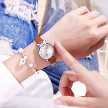 Load image into Gallery viewer, New Fashion Childrens Watch Analog Children Quartz Watch With Bracelet Set Little Cat Watch Kids Children Quartz Electronic Watch Unisex Wrist Leather Strap Watches