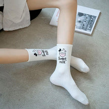 Load image into Gallery viewer, New Fashion Cow Print Cute Animals White Cartoon Socks Cute Happy Socks Unisex Fashion Socks Cow Style Breathable Socks For Men And Women