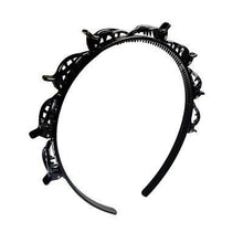 Load image into Gallery viewer, New Fashion Explosion Pearl Rhinestone Bangs Clip Headband Double Combed Bangs Double Layer Braiding Headband with Hair Clips Hair Tools for Women Hair Accessories