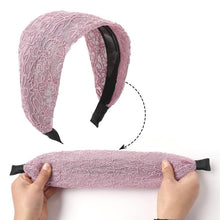 Load image into Gallery viewer, New Fashion Gradient Wide-sided Lace Simple Breathable Toothed Non-slip Headband for Women Girl Hair Accessories Headwear Gorgeous Hair Accessories For Women