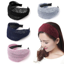 Load image into Gallery viewer, New Fashion Gradient Wide-sided Lace Simple Breathable Toothed Non-slip Headband for Women Girl Hair Accessories Headwear Gorgeous Hair Accessories For Women