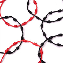 Load image into Gallery viewer, New Fashion Handmade Braided Rope Couple Bracelet For Women Men Charm Lucky Heart Knot Adjustable Rope Bracelets Red Cord Bracelet Braided Knot For Mens Womens