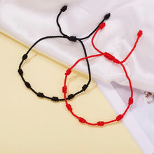 Load image into Gallery viewer, New Fashion Handmade Braided Rope Couple Bracelet For Women Men Charm Lucky Heart Knot Adjustable Rope Bracelets Red Cord Bracelet Braided Knot For Mens Womens