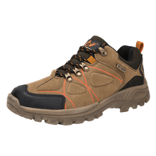 Load image into Gallery viewer, New Fashion Hiking Shoes Men Spring Mountain Climbing Shoes Outdoor Sport Shoes Leather Waterproof Lightweight Outdoor Mountain Sport Shoe