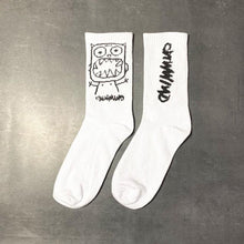 Load image into Gallery viewer, New Fashion Kawaii Cute Smilies Patterned Socks Pure Cotton Cartoon Pattern Hip Hop Style Breathable Mid Tube Socks Skateboard Socks Soft Long Sock for Men And Women