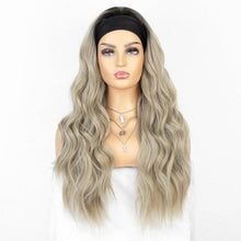 Load image into Gallery viewer, New Fashion Long Wavy Headband Wig for Black Women None Replacement Body Wave Synthetic Headwraps Hair Wig Wigs For Black Women Cosplay Wigs For Women