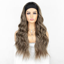 Load image into Gallery viewer, New Fashion Long Wavy Headband Wig for Black Women None Replacement Body Wave Synthetic Headwraps Hair Wig Wigs For Black Women Cosplay Wigs For Women