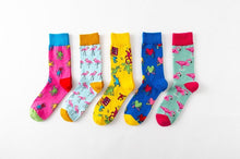 Load image into Gallery viewer, New Fashion Pure Soft Cotton Cartoon Animals Casual Socks Loving Heart Flamingo Women Cute Funny Short Ankle Socks For Men And Women