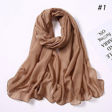 Load image into Gallery viewer, New Fashion Soft Cotton Elegant Viscose Scarf Ladies Scarf Shawls Lightweight Elegant Wraps Muslim Hijab scarf scarves For Women