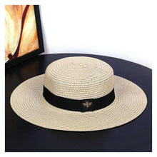Load image into Gallery viewer, New Fashion Straw Hat Outdoor Leisure Sun Hat Women's Sun Hats UV Protection Large Wide Brim Hat Women Packable Sun Hat for Women Straw Hats Summer Beach Hat Ladies Wild Hats Straw Hat For Women
