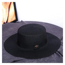 Load image into Gallery viewer, New Fashion Straw Hat Outdoor Leisure Sun Hat Women's Sun Hats UV Protection Large Wide Brim Hat Women Packable Sun Hat for Women Straw Hats Summer Beach Hat Ladies Wild Hats Straw Hat For Women