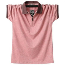 Load image into Gallery viewer, New Fashion Vintage Polo Men Soft Cotton Breathable Men Polo Shirt Men Polo Double Side Slim Fit Short Sleeve Polo T-Shirt Casual Slim Fit Men Pure Breathable Tee Tops Comfortable Shirt