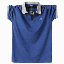 Load image into Gallery viewer, New Fashion Vintage Polo Men Soft Cotton Breathable Men Polo Shirt Men Polo Double Side Slim Fit Short Sleeve Polo T-Shirt Casual Slim Fit Men Pure Breathable Tee Tops Comfortable Shirt