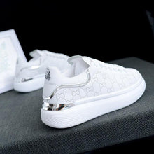 Load image into Gallery viewer, New Fashion White High Quality Women's White Thick Soled Sports Casual Couple Shoes Summer Lace-Up Trainers Gym Tennis Running Breathable High Quality Sneakers