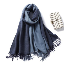 Load image into Gallery viewer, New Fashion Winter Soft Thick Warm Colorful Cashmere Scarf Elegant Escharpe Shawls Scarf Shawls Wraps Lightweight Lady Solid Scarves Fashion Tassels Blanket For Women