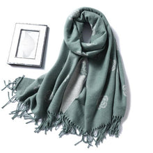 Load image into Gallery viewer, New Fashion Winter Soft Thick Warm Colorful Cashmere Scarf Elegant Escharpe Shawls Scarf Shawls Wraps Lightweight Lady Solid Scarves Fashion Tassels Blanket For Women