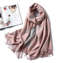 Load image into Gallery viewer, New Fashion Winter Soft Thick Warm Colorful Cashmere Scarf Elegant Escharpe Shawls Scarf Shawls Wraps Lightweight Lady Solid Scarves Fashion Tassels Blanket For Women